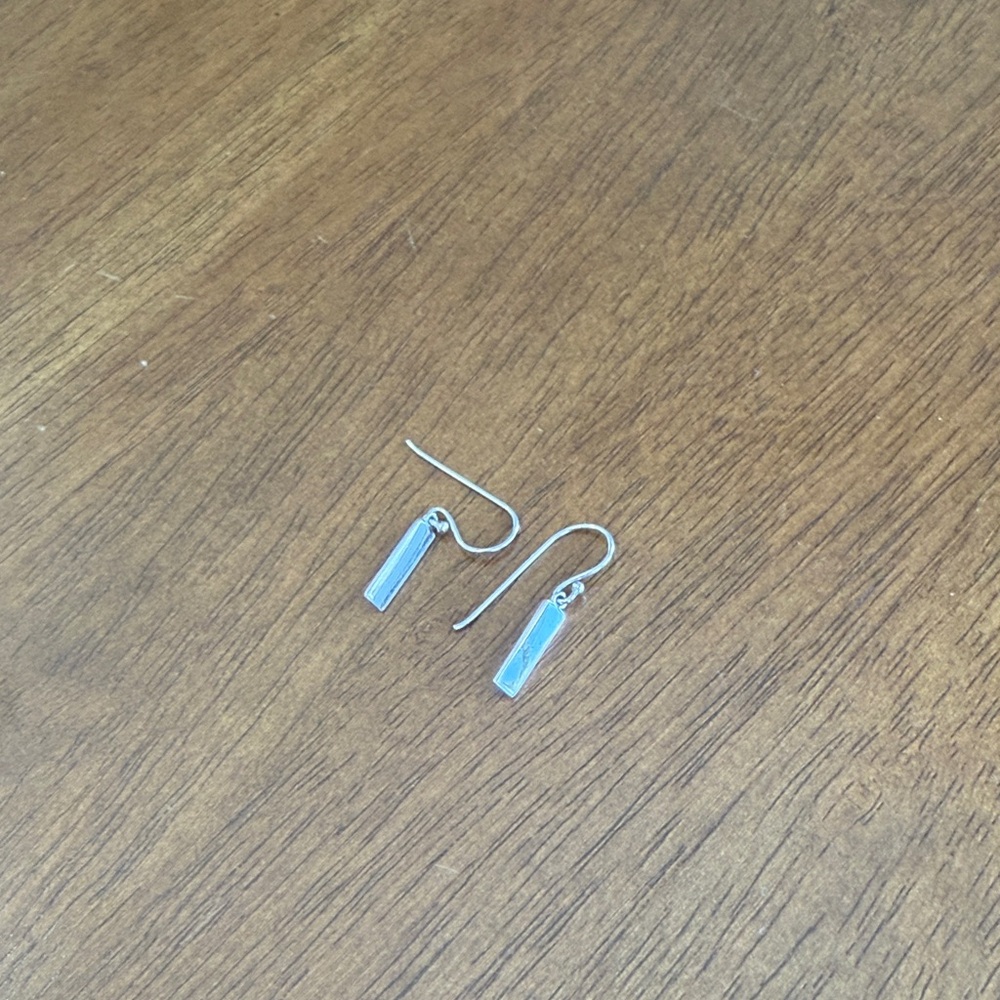 Sterling Silver Bar Earrings